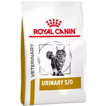 Ração seca para gatos Royal Canin Urinary S/O 3,5 kg – dieta veterinária para suporte das vias urinárias, aves, proteína 34,5%, gordura 15%