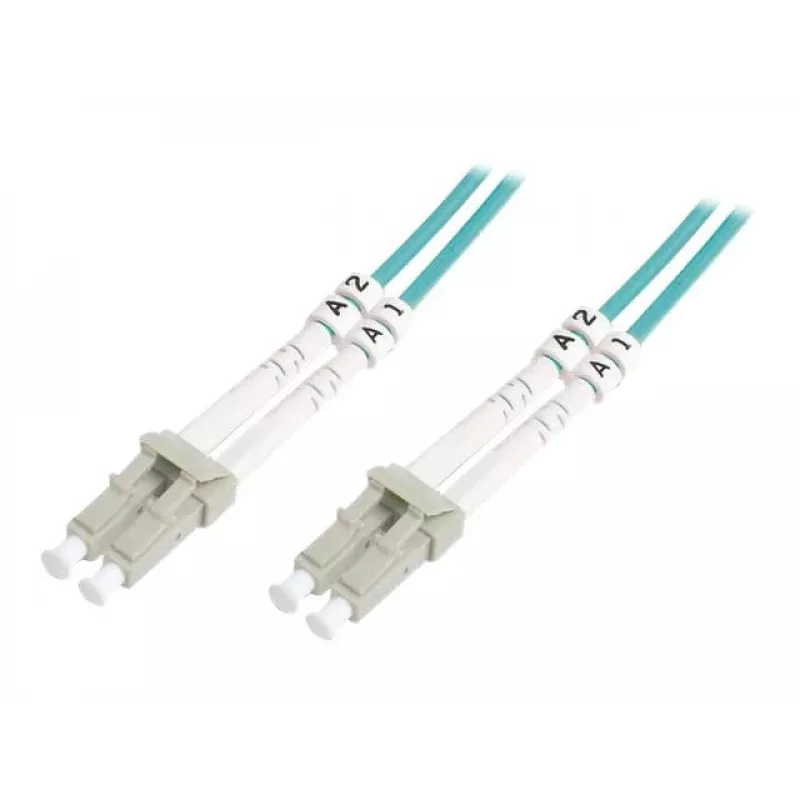 Cabo de patch de fibra ótica multimodo OM3 LC/LC 15 m Digitus