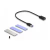 Caixa para SSD DeLOCK USB 3.2 Gen 2 para PlayStation5 M.2 NVMe sem ferramentas