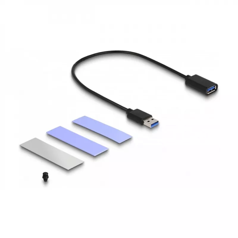 Caixa para SSD DeLOCK USB 3.2 Gen 2 para PlayStation5 M.2 NVMe sem ferramentas
