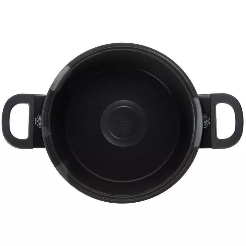Panela BALLARINI 75002-920-0 redonda preta alumínio 20 cm