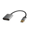 Adaptador de cabo de vídeo LogiLink CDA0108 0,15 m DisplayPort HDMI preto cinzento