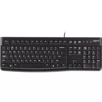 Teclado Logitech K120 USB QWERTY Espanhol Preto (920-002499)