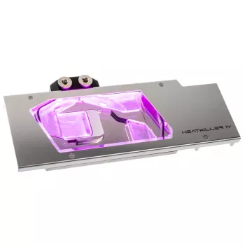 Watercool Heatkiller IV para Radeon RX 5700 XT, RGB - acrílico + níquel, prateado