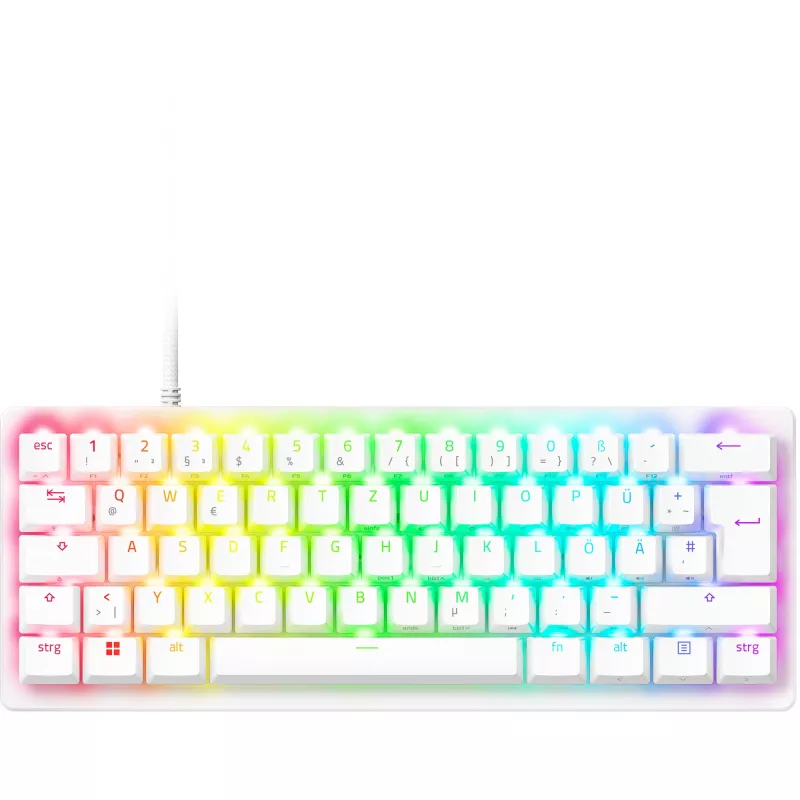 Razer Huntsman V3 Pro Mini - Branco - Layout alemão P - Teclado - ótico (RZ03-04992000-R3G1)
