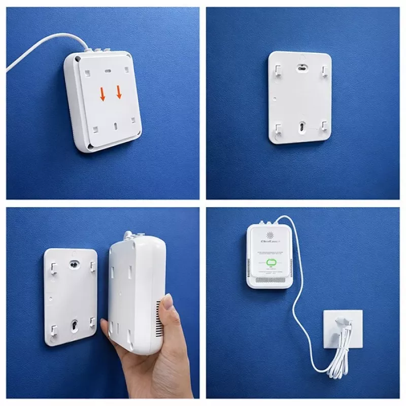 Sensor de fuga de gás QOLTEC 52652 — detetor de propano/butano (GPL), alarme 85 dB, indicador LED