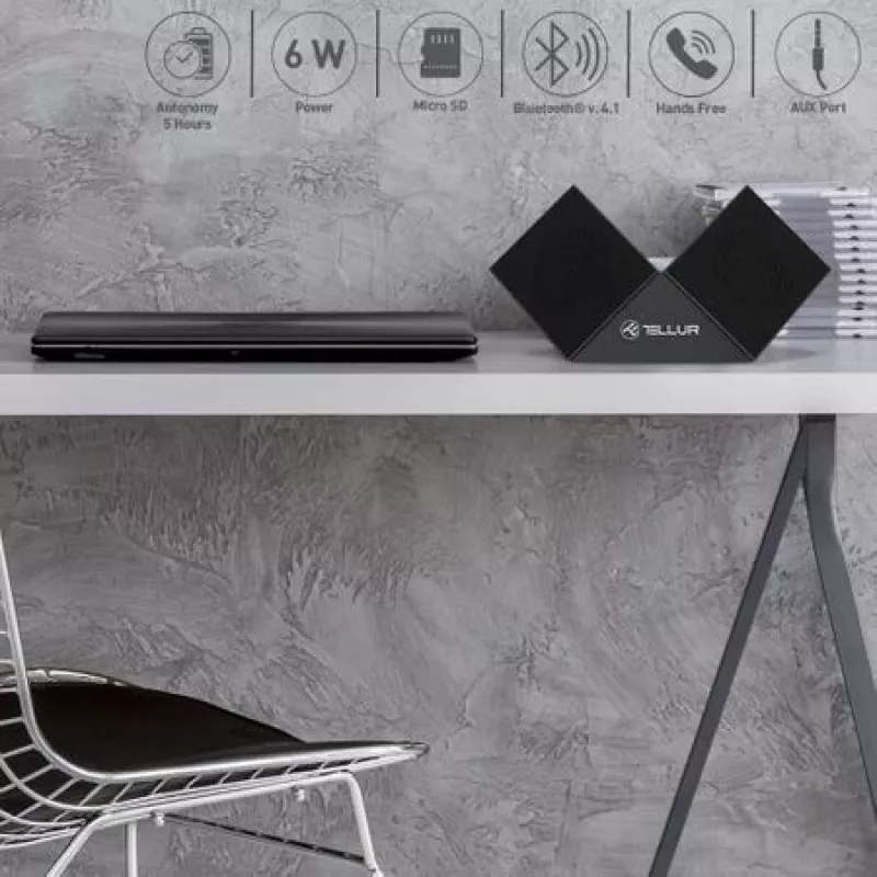 Coluna portátil Bluetooth Tellur Nyx preta