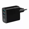 Carregador Gembird TA-UC-PDQC30LCD-BK-02 para dispositivos móveis universal preto AC carregamento rápido interior