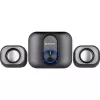Altifalantes de secretária 2.1 DEFENDER V13 — 11 W RMS (6 W satélites, 5 W subwoofer), alimentação USB, entrada de 3,5 mm, preto