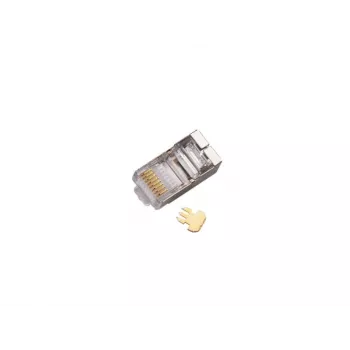 Ficha passante RJ45 STP Cat.5e Alantec WT116 pack de 100, conector blindado para cabo 8P8C