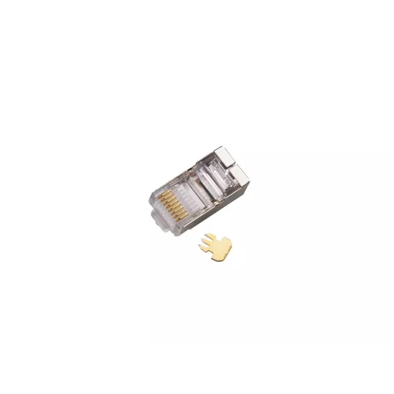 Ficha passante RJ45 STP Cat.5e Alantec WT116 pack de 100, conector blindado para cabo 8P8C