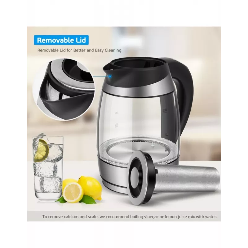Chaleira elétrica Forme FKG-448 1,7 l 2200 W preto