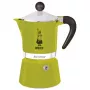 Bialetti Rainbow 0,06 L Alumínio Termoplástico verde Máquina de café