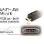 DeLOCK EASY-USB 2.0 cabo Type-A macho para Micro-B macho angular 5 m preto
