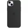 Capa de silicone Apple iPhone 14 Plus com MagSafe – Midnight