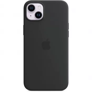 Capa de silicone Apple iPhone 14 Plus com MagSafe – Midnight