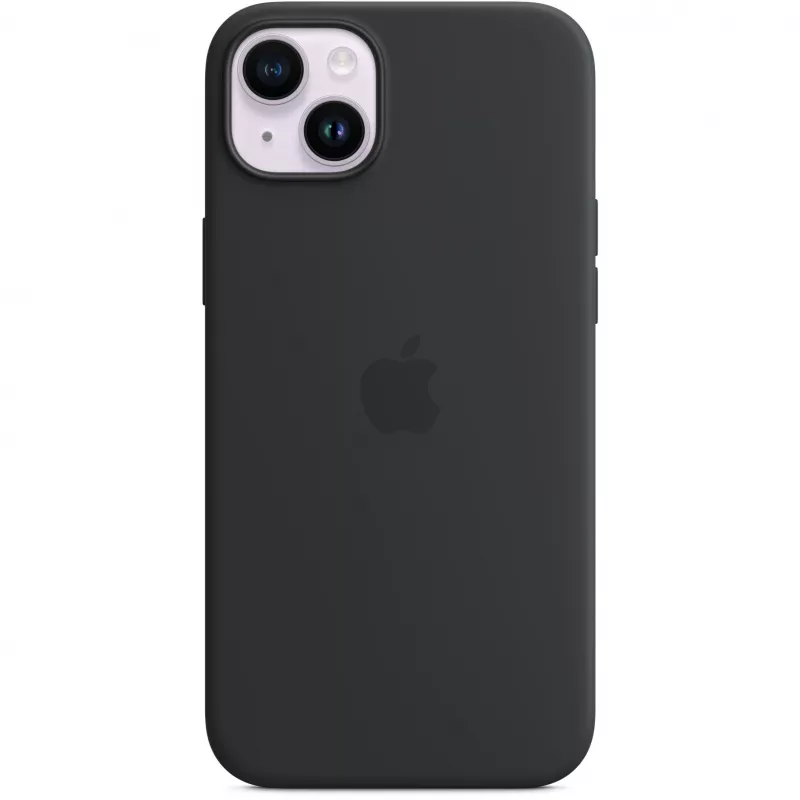 Capa de silicone Apple iPhone 14 Plus com MagSafe – Midnight