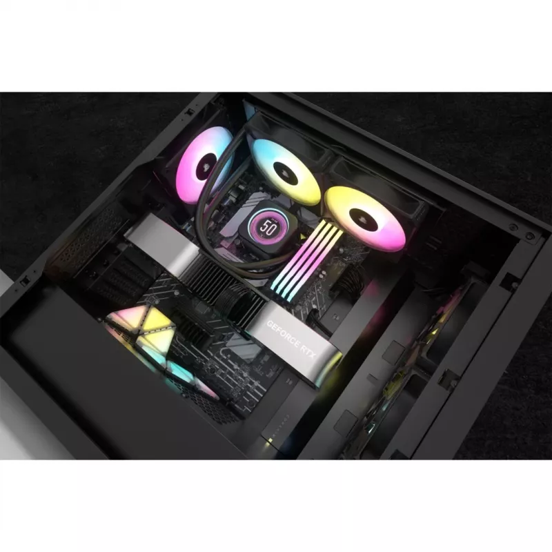 Sistema de refrigeração para computador Corsair CW-9060074-WW refrigerador líquido all-in-one para processador 12 cm preto 1 unid.