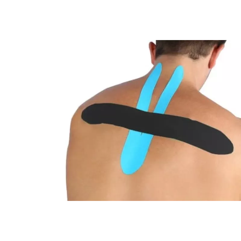 Fita kinesiológica, azul