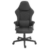 Cadeira gaming Deltaco DC130 Soft Woven Mesh preta (GAM-180)