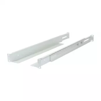 Calha de perfil em L de montagem ALLNET comprimento ajustável 502–849 mm cinzento-claro, par