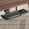 Suporte de teclado sob a secretária Maclean, ajustável, máx. 5 kg, preto, MC-156 B
