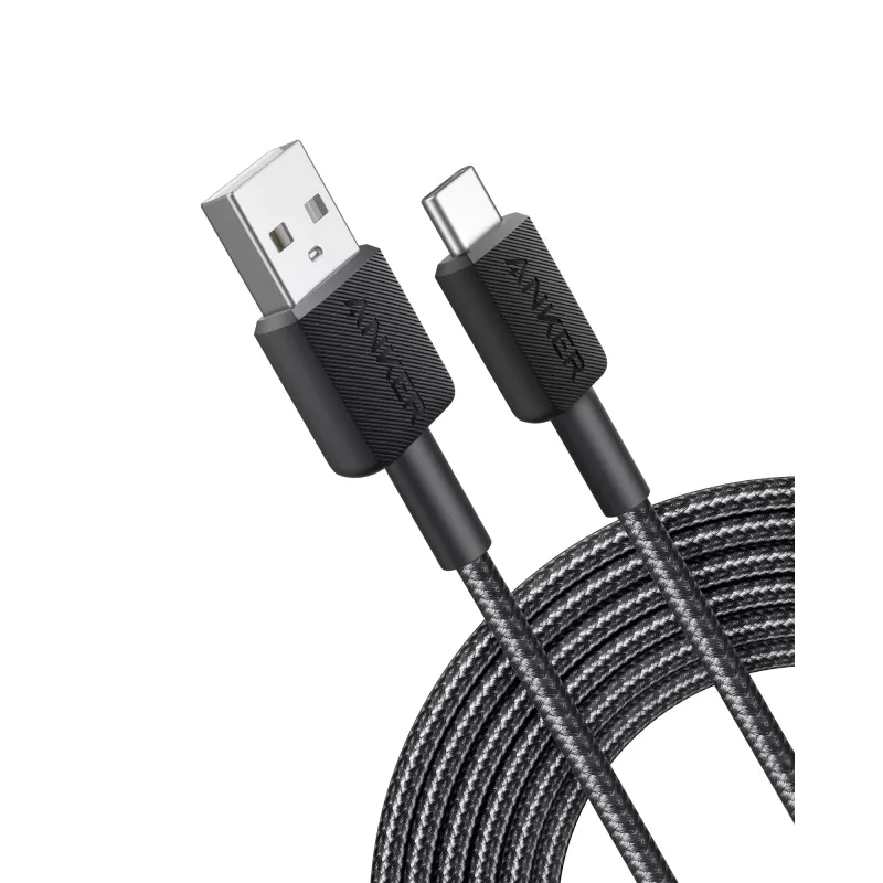 Cabo Anker Innovations 322 USB-A para USB-C nylon 1,8M preto - Cabo - Digital/Dados