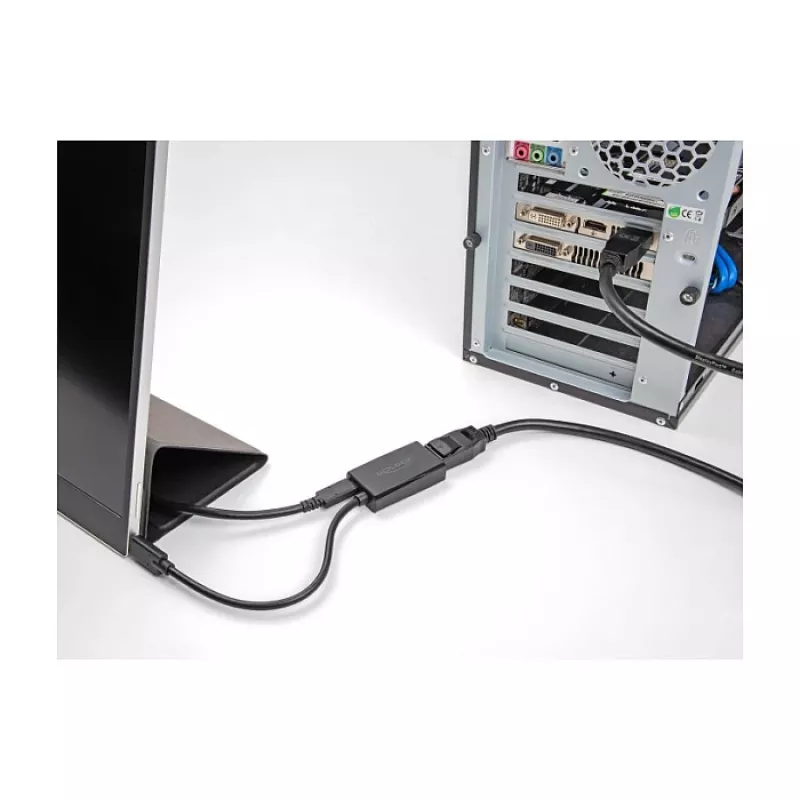 Adaptador DisplayPort fêmea para USB Type-C macho DeLOCK 4K PD 85W