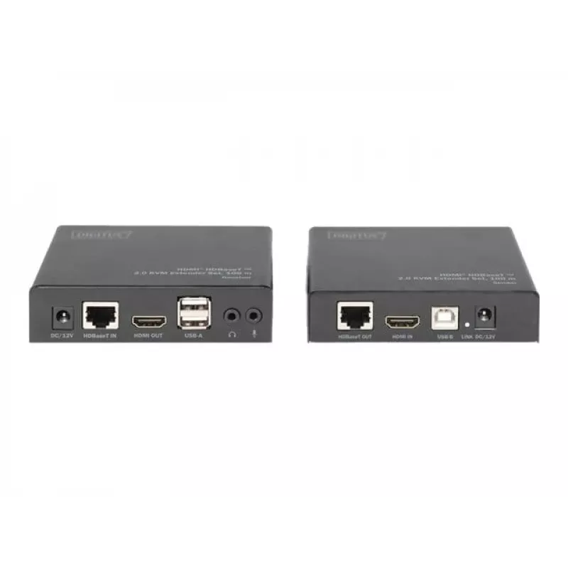 Digitus 4K HDMI HDBaseT™ 2.0 Conjunto extensor KVM, 100 m