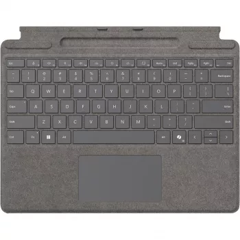 Teclado Microsoft Surface Pro QWERTZ Alemão Platinum Touchpad