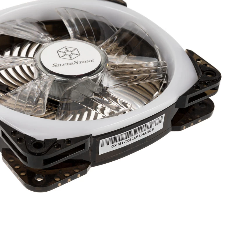 Ventoinha para caixa SilverStone SST-AP124-ARGB 120mm ARGB - preta