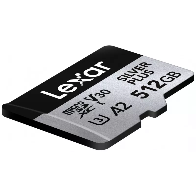 Memória flash Lexar 512 GB UHS-I microSDXC SILVER PLUS