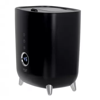 Adler | AD 7972 | Humidificador | 23 W | Capacidade do depósito de água 4 L | Adequado para divisões até 35 m² | Ultrassónico | Capacidade de humidificação 150-300 ml/h | Preto