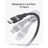 Cabo USB-C para USB-C Anker A82E2 — 0,9 m, USB C para USB C, preto