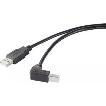 Renkforce RF-4613068 cabo USB 0,5 m USB 2.0 USB A USB B preto (RF-4613068)