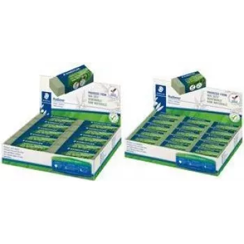 Borracha Staedtler 526 80-5, 65×23×13 mm, verde — pack de 20