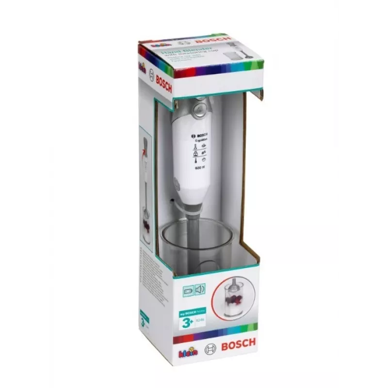 Batedeira Bosch com recipiente prateado