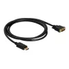 Cabo Delock DisplayPort 1.1 macho > DVI 24+1 macho passivo 1 m preto (82590)
