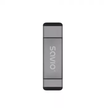 Leitor de cartões SD 3-em-1, USB-C + USB-A 2.0 + Micro-USB