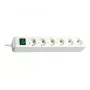 Brennenstuhl 1159520400 régua de tomadas 6 tomadas 45° branca com interruptor 3 m cabo H05VV-F3G1,5 POS-Reiter (1159520400)