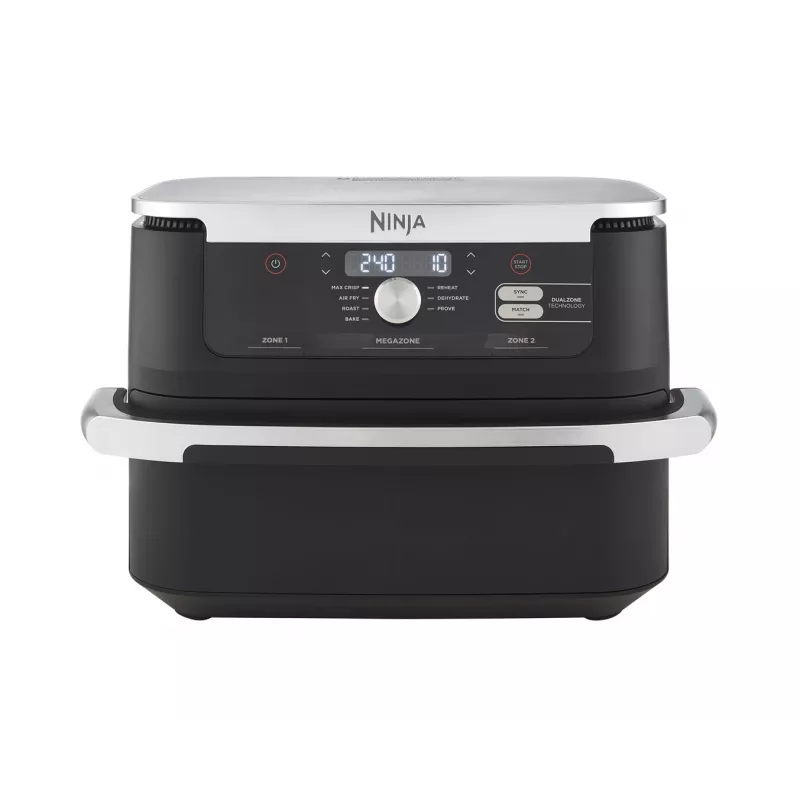 Fritadeira de ar quente dupla de 10,4 L Ninja AF500EU, autónoma, 2470 W, preto, aço inoxidável