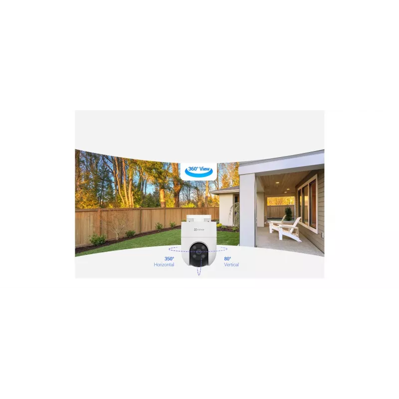 Câmara de segurança IP EZVIZ H8c 2K Dome 2304 x 1296 píxeis