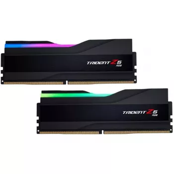 DIMM 32 GB DDR5-7600 (2x 16 GB) Dual-Kit, memória RAM preta, F5-7600J3646G16GX2-TZ5RK, Trident Z5 RGB, INTEL XMP