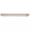 Tripp N254-048-SH-6A 48 portas 1 U montagem em rack patch panel Cat6a STP blindado pass-through - RJ45 Ethernet - TAA - 10 Gigabit Ethernet - RJ-45 - Cat6a - prateado - branco - instalação em rack