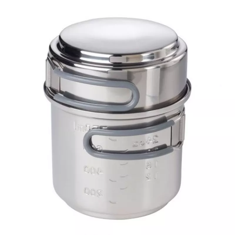Conjunto de cozinha ESBIT com fogareiro a álcool, lata, aço inoxidável