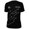 T-shirt der8auer PCB-Design tamanho S, vestuário da marca der8auer
