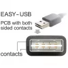 DeLOCK Easy - Cabo USB - USB (macho) angular esquerda/direita, reversível para USB Type-B (macho) - USB2.0 - 50 cm - preto (85167)