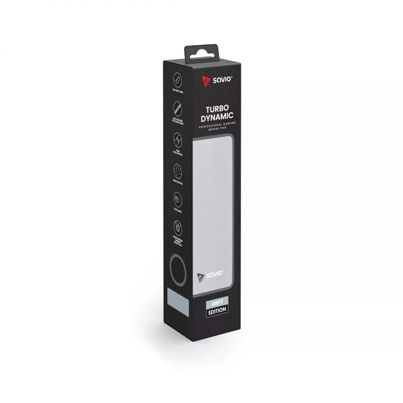 Tapete de rato gaming Savio Turbo Dynamic L - Grey Edition
