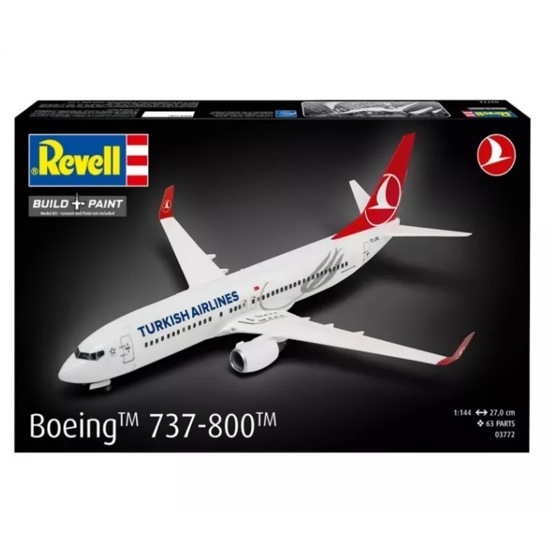 Avião de modelo em plástico REVELL Boeing 737-800 Turkish Air Escala 1:144
