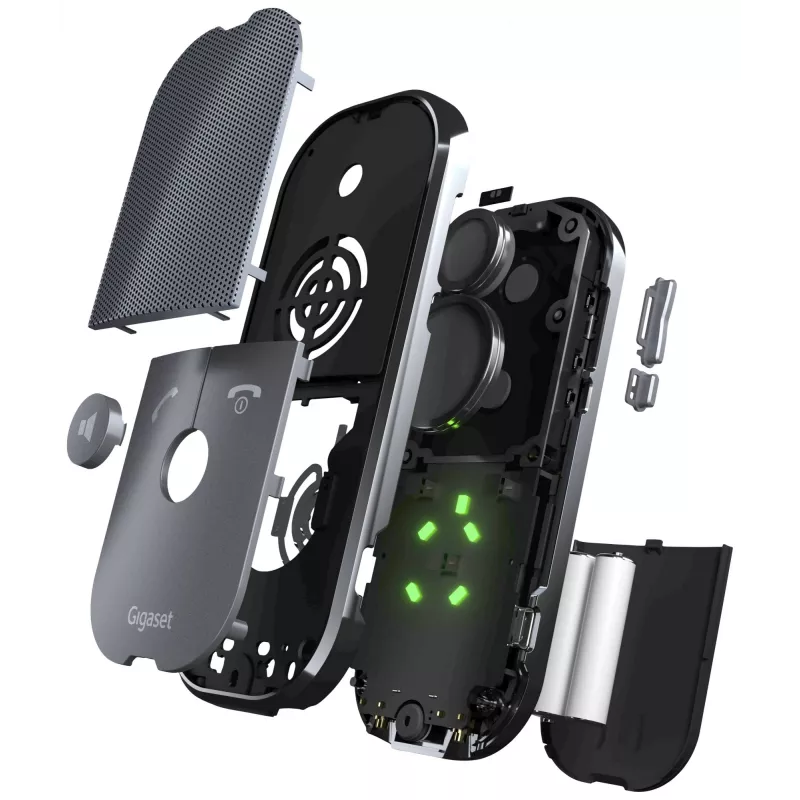 Telefone IP Gigaset ION cinzento — telefone sem fios, 1 linha, bateria NiMH AAA, tempo de conversação 14 h, standby 280 h